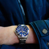 Fossil FB-03 Chronograph Blue Dial Silver Steel Strap Watch for Men - FS5724 Buy Now By Fossil