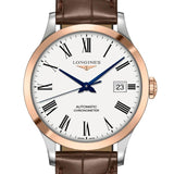 Longines Record Automatic Stainless Steel 18K Gold Watch for Men - L2.821.5.11.2 Buy Now By Longines