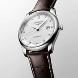 Longines Master Collection Automatic 38.5mm Silver Diamond Dial Brown Leather Strap Watch for Men - L2.755.4.77.3 Buy Now By Longines