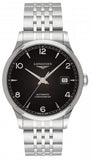 Longines Record Black Dial Automatic Stainless Steel 40mm Watch for Men - L2.821.4.56.6 Buy Now By Longines