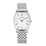 Longines La Grande Classique de Longines Tonneau White Dial Silver Steel Strap Watch for Women - L4.205.4.11.6 Buy Now By Longines