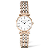 Longines La Grande Classique De Longines White Dial Two Tone Mesh Bracelet Watch for Women - L4.209.1.91.7 Buy Now By Longines
