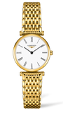 Longines La Grande Classique De Longines White Dial Gold Steel Strap Watch for Women - L4.209.2.11.8 Buy Now By Longines