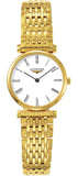 Longines La Grande Classique De Longines White Dial Gold Steel Strap Watch for Women - L4.209.2.11.8 Buy Now By Longines