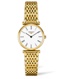 Longines La Grande Classique De Longines White Dial Gold Steel Strap Watch for Women - L4.209.2.11.8 Buy Now By Longines