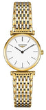 Longines La Grande Classique White Dial Two Tone Mesh Bracelet Watch for Women - L4.209.2.12.7 Buy Now By Longines