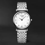 Longines La Grande Classique Diamonds White Dial Silver Steel Strap Watch for Women - L4.209.4.87.6 Buy Now By Longines