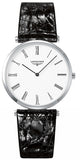 Longines La Grande Classique De Longines White Dial Black Leather Strap Watch for Women - L4.755.4.11.2 Buy Now By Longines