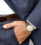 Hugo Boss Classic White Dial Brown Leather Strap Watch for Men - 1513486 Buy Now By Hugo Boss