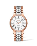 Longines Presence 38.5mm Automatic White Dial Two Tone Steel Strap Watch for Men - L4.921.1.11.7 Buy Now By Longines