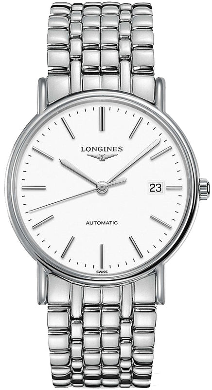 Longines Presence 38.5mm Automatic Stainless Steel Watch for Men - L4.921.4.12.6 Buy Now By Longines