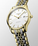 Longines Lyre Quartz White Dial Gold Stainless Steel Watch for Women - L4.859.2.12.7 Buy Now By Longines
