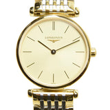 Longines La Grande Classique Quartz Gold Dial Two Tone Mesh Bracelet Watch for Women - L4.209.2.32.7 Buy Now By Longines