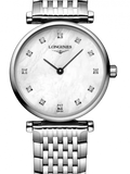 Longines La Grande Classique Diamonds White Dial Silver Steel Strap Watch for Women - L4.209.4.87.6 Buy Now By Longines