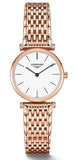 Longines La Grande Classique White Dial Rose Gold Mesh Bracelet Watch for Women - L4.209.1.92.8 Buy Now By Longines