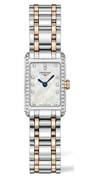 Longines Dolcevita Diamonds Mother of Pearl White Dial Two Tone Steel Strap Watch for Women - L5.258.5.89.7 Buy Now By Longines