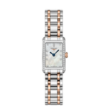 Longines Dolcevita Diamonds Mother of Pearl White Dial Two Tone Steel Strap Watch for Women - L5.258.5.89.7 Buy Now By Longines