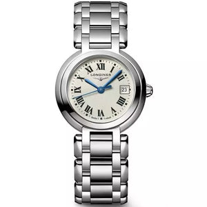 Longines PrimaLuna White Dial Silver Steel Strap Watch for Women - L8.110.4.71.6 Buy Now By Longines