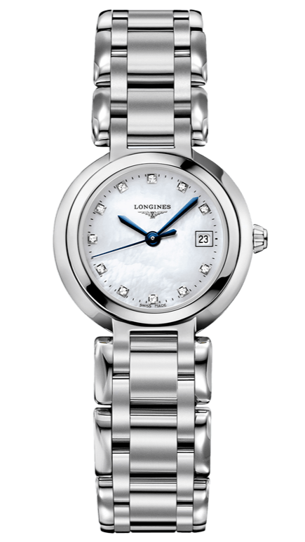 Longines PrimaLuna Mother of Pearl Dial Silver Steel Strap Watch for Women - L8.110.4.87.6 Buy Now By Longines