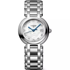 Longines PrimaLuna Mother of Pearl Dial Silver Steel Strap Watch for Women - L8.110.4.87.6 Buy Now By Longines