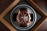 Hugo Boss Rafale Chronograph Brown Dial Brown Leather Strap Watch For Men - 1513392 Buy Now By Hugo Boss
