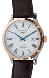 Longines Record Automatic Stainless Steel 18K Gold Watch for Men - L2.821.5.11.2 Buy Now By Longines