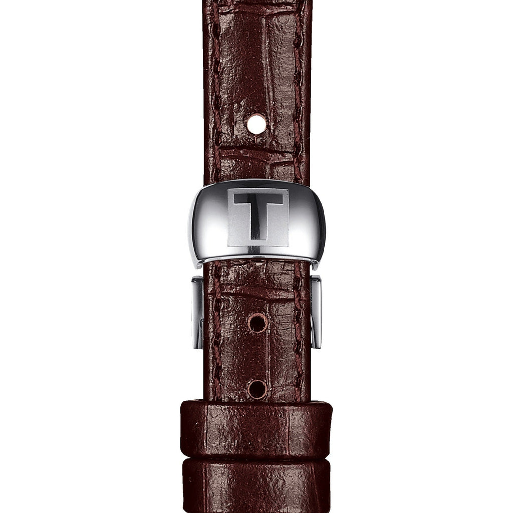 Tissot Le Locle Automatic Lady Silver Dial Brown Leather Strap Watch For Women - T41.1.113.77 Buy Now By Tissot