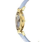 Versace V-Motif Grey Dial Blue Leather Strap Watch for Women - VERE00318 Buy Now By Versace