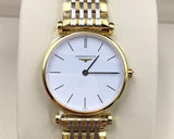 Longines La Grande Classique White Dial Two Tone Mesh Bracelet Watch for Women - L4.209.2.12.7 Buy Now By Longines