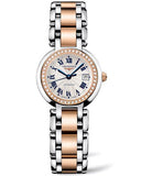 Longines PrimaLuna Automatic Diamond 26.5mm Silver Dial Two Tone Steel Strap Watch for Women - L8.111.5.79.6 Buy Now By Longines