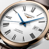 Longines Record Automatic 18K Pink Gold Watch for Men - L2.821.5.11.7 Buy Now By Longines