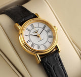 Longines Presence Automatic White Dial Black Watch for Women - L4.321.2.11.2 Buy Now By Longines