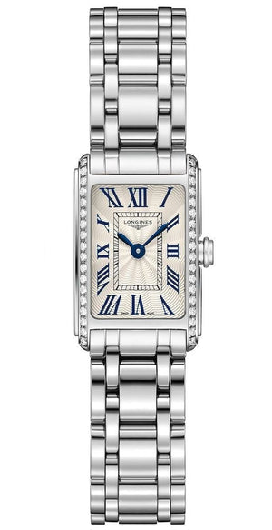 Longines Dolcevita Diamonds Silver Dial Silver Steel Strap Watch for Women - L5.258.0.71.6 Buy Now By Longines