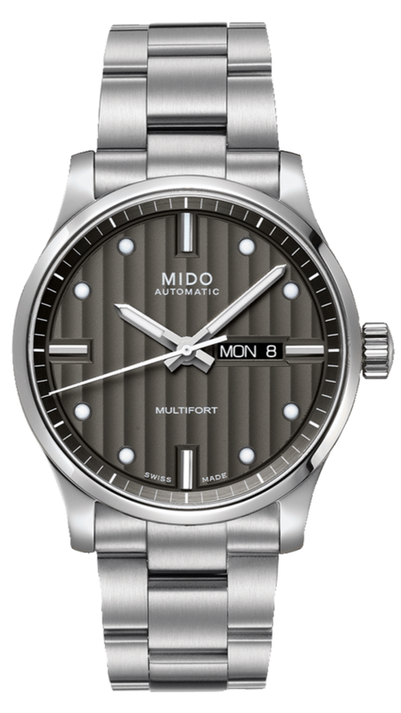 Mido Multifort Automatic Gray Dial Silver Steel Strap Watch For Men - M005.430.11.061.80 Buy Now By Mido