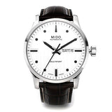 Mido Multifort Automatic Silver Dial Black Leather Strap Watch For Men - M005.430.16.031.80 Buy Now By Mido