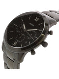 Fossil Neutra Chronograph Black Dial Black Steel Strap Watch for Men - FS5474 Buy Now By Fossil