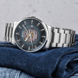 Mido Commander Automatic Gradient Blue Dial Silver Steel Strap Watch For Men - M021.407.11.411.01 Buy Now By Mido