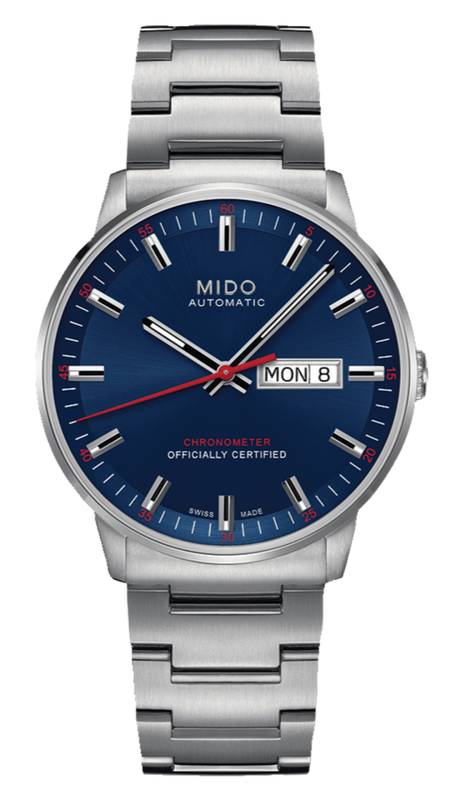 Mido Commander II Automatic Chronometer Blue Dial Silver Steel Strap Watch For Men - M021.431.11.041.00 Buy Now By Mido