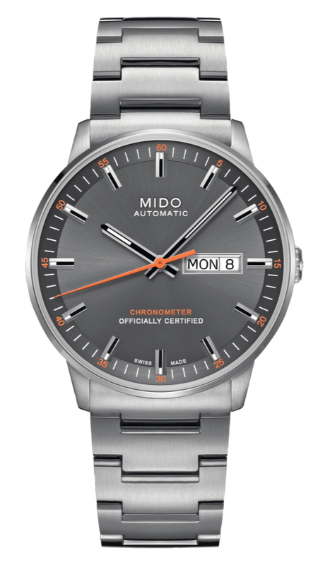 Mido Commander II Automatic Chronometer Grey Dial Silver Steel Strap Watch For Men - M021.431.11.061.01 Buy Now By Mido