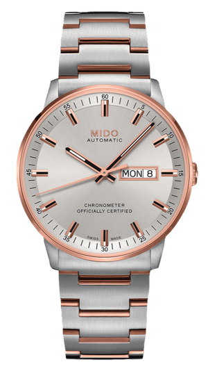 Mido Commander II Chronometer Automatic Silver Dial Two Tone Steel Strap Watch For Men - M021.431.22.031.00 Buy Now By Mido