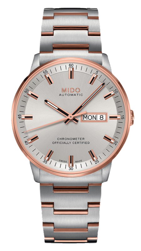 Mido Commander II Chronometer Automatic Silver Dial Two Tone Steel Strap Watch For Men - M021.431.22.031.00 Buy Now By Mido