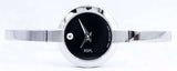 Movado Bela Black Dial Silver Steel Strap Watch For Women - 0606595 Buy Now By Movado