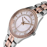 Michael Kors Lauryn Mother of Pearl Dial Two Tone Steel Strap Watch For Women - MK3979 Buy Now By Michael Kors