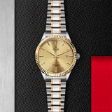 Tudor Style Automatic Gold Dial Two Tone Steel Strap Watch for Men - M12713-0001 Buy Now By Tudor