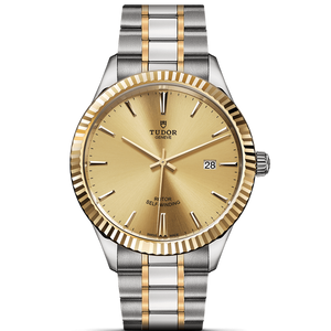 Tudor Style Automatic Gold Dial Two Tone Steel Strap Watch for Men - M12713-0001 Buy Now By Tudor