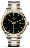 Tudor Style Automatic Black Dial Two Tone Steel Strap Watch for Men - M12713-0005 Buy Now By Tudor