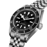 Tudor Black Bay Black Dial Silver Steel Strap Watch for Men - M7941A1A0NU-0003