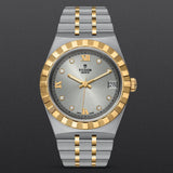 Tudor Royal Diamonds Automatic Grey Dial Two Tone Steel Strap Watch for Men - M28603-0002 Buy Now By Tudor