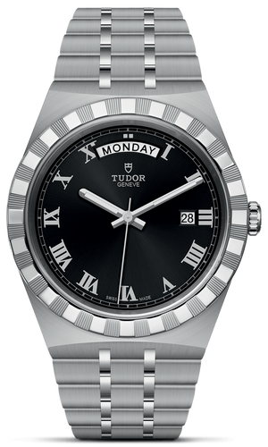 Tudor Royal Automatic Black Dial Silver Steel Strap Watch for Men - M28600-0003 Buy Now By Tudor