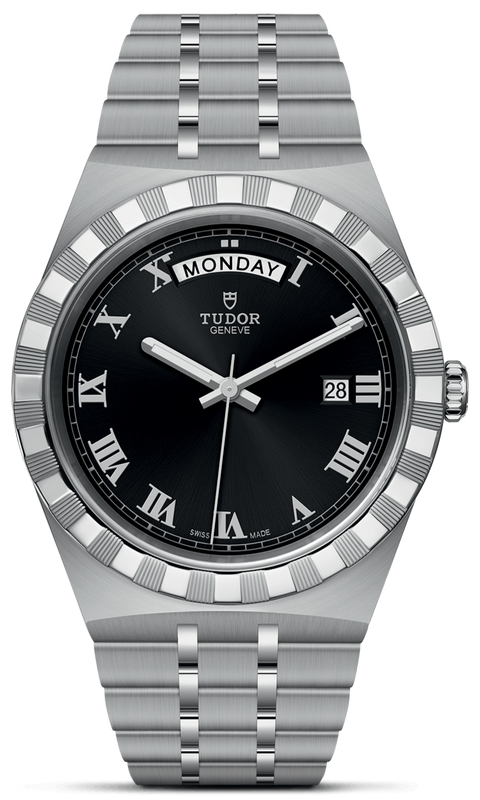 Tudor Royal Automatic Black Dial Silver Steel Strap Watch for Men - M28600-0003 Buy Now By Tudor
